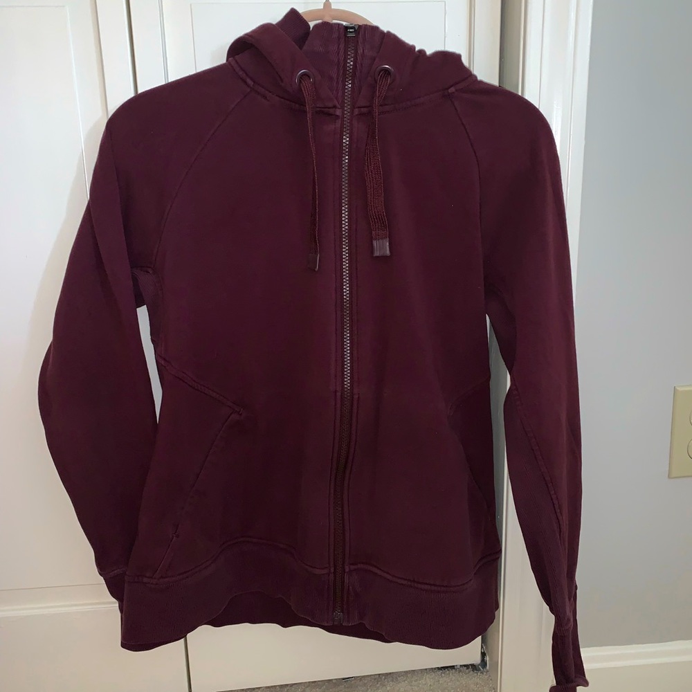Maroon Athleta zip up - Large